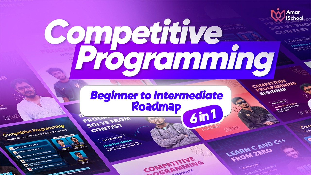 Competitive Programming Basic to Intermediate Package পাচ্ছেন ৬টি কোর্স ...