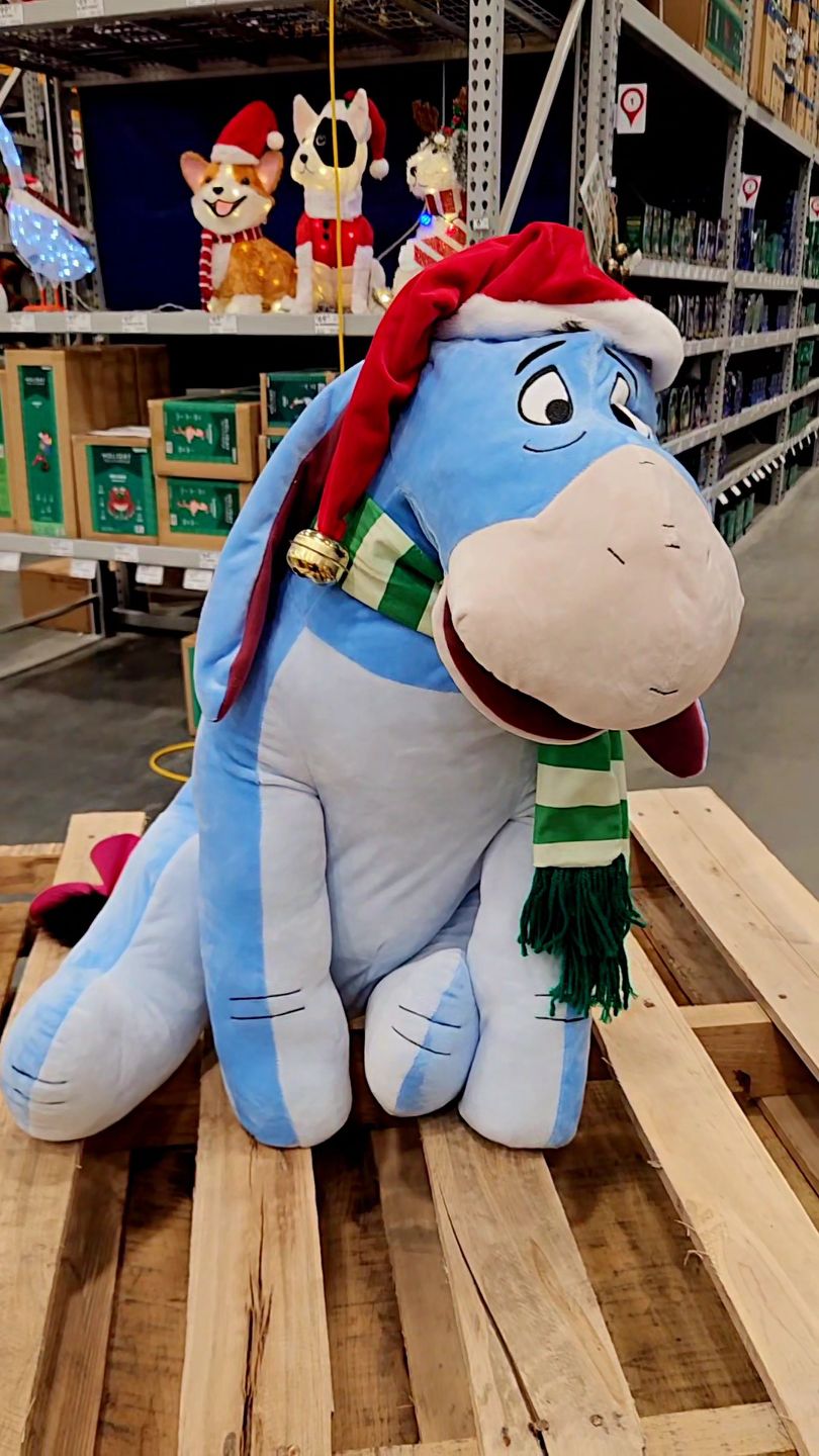 Who doesnt love Eeyore?! Check out the Disney Life-size animated Eeyore from Lowe's Home Improvement !, ., ., #lowes #eeyore #disney #winniethepooh #christmasdecor | ToyQuest101