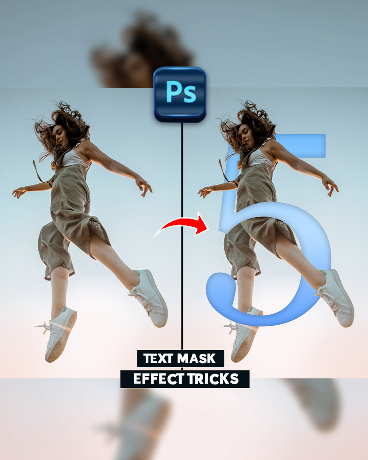 How To Create Text Mask Effect From Any Image In Photoshop # ...