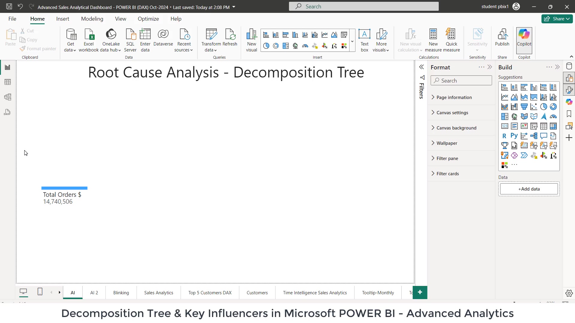 Decomposition Tree & Key Influencers Visual in Microsoft POWER BI The ...