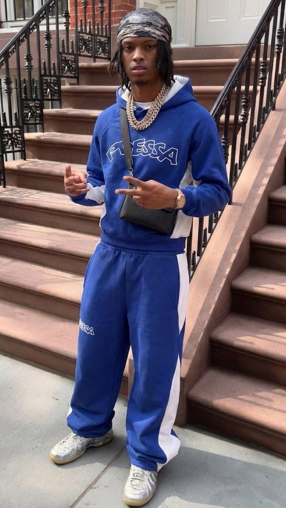 THE OG TRACKSUIT. - BLUE - GREY @pressawrld #tracksuit #streetwear # ...