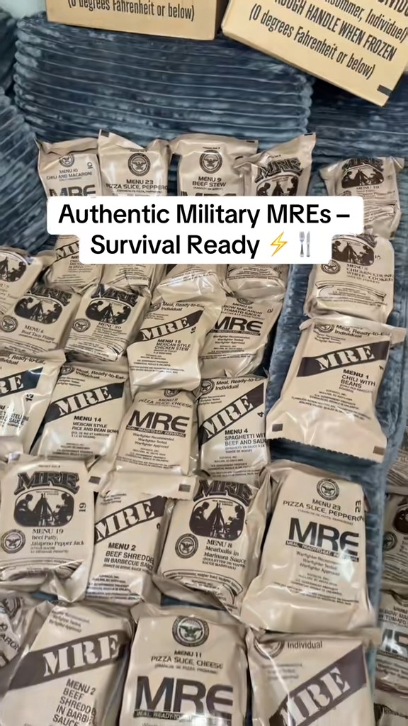 Grab your Emergency-Meals-Ready-to-Eat from the link in our bio! # ...