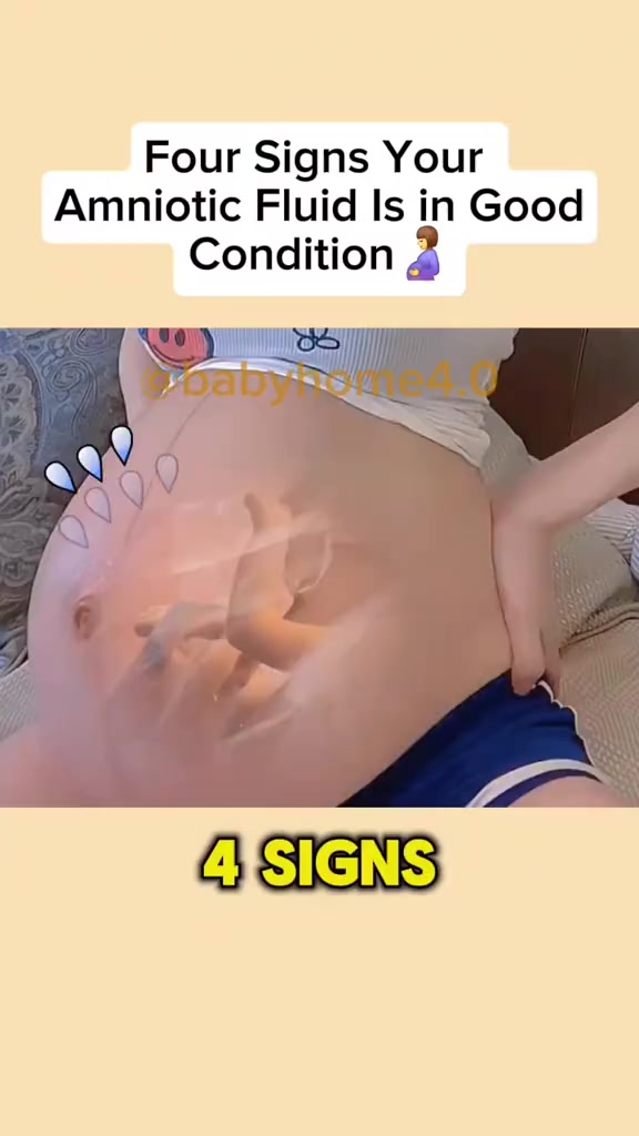 Four Signs Your Amniotic Fluid Is in Good Condition #tipsbaby #newborn ...