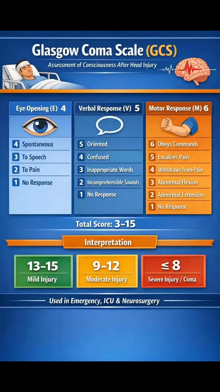 Glassgow coma scale is a assment tool for evaluation of Eye opening ...