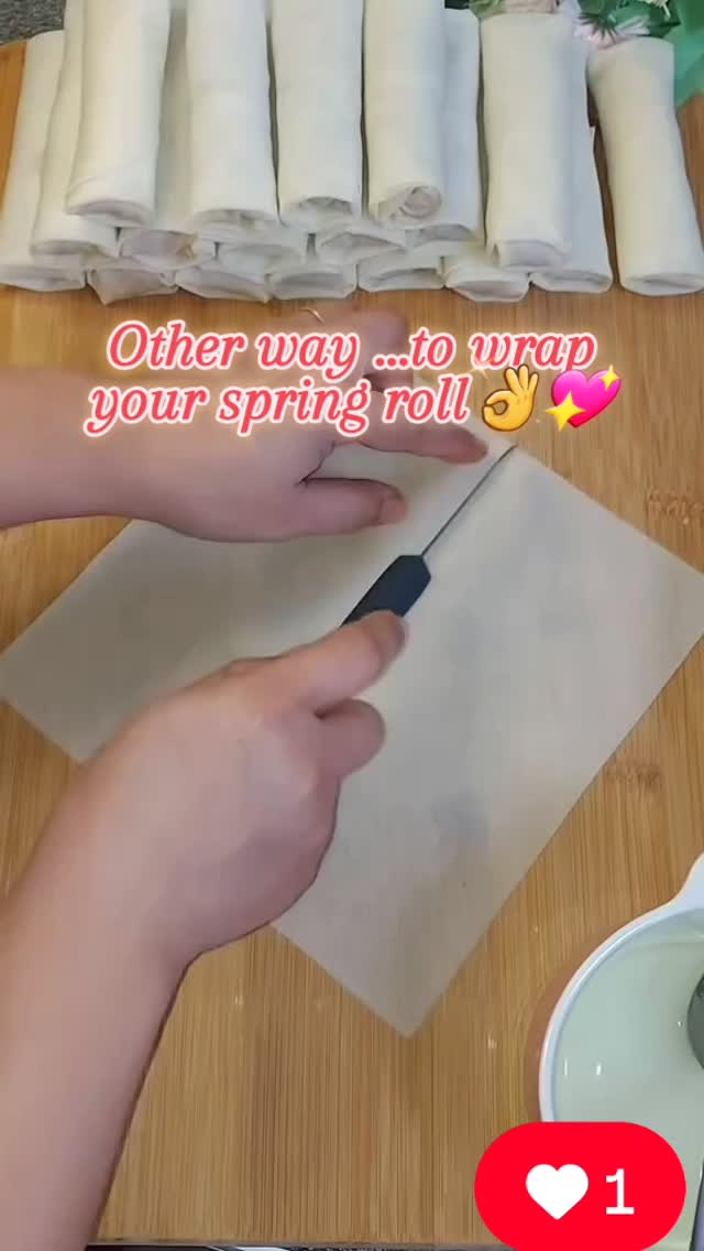 Simple way/other way to wrap spring rolls👌💖🥟🥟 | Happy Heart | Facebook