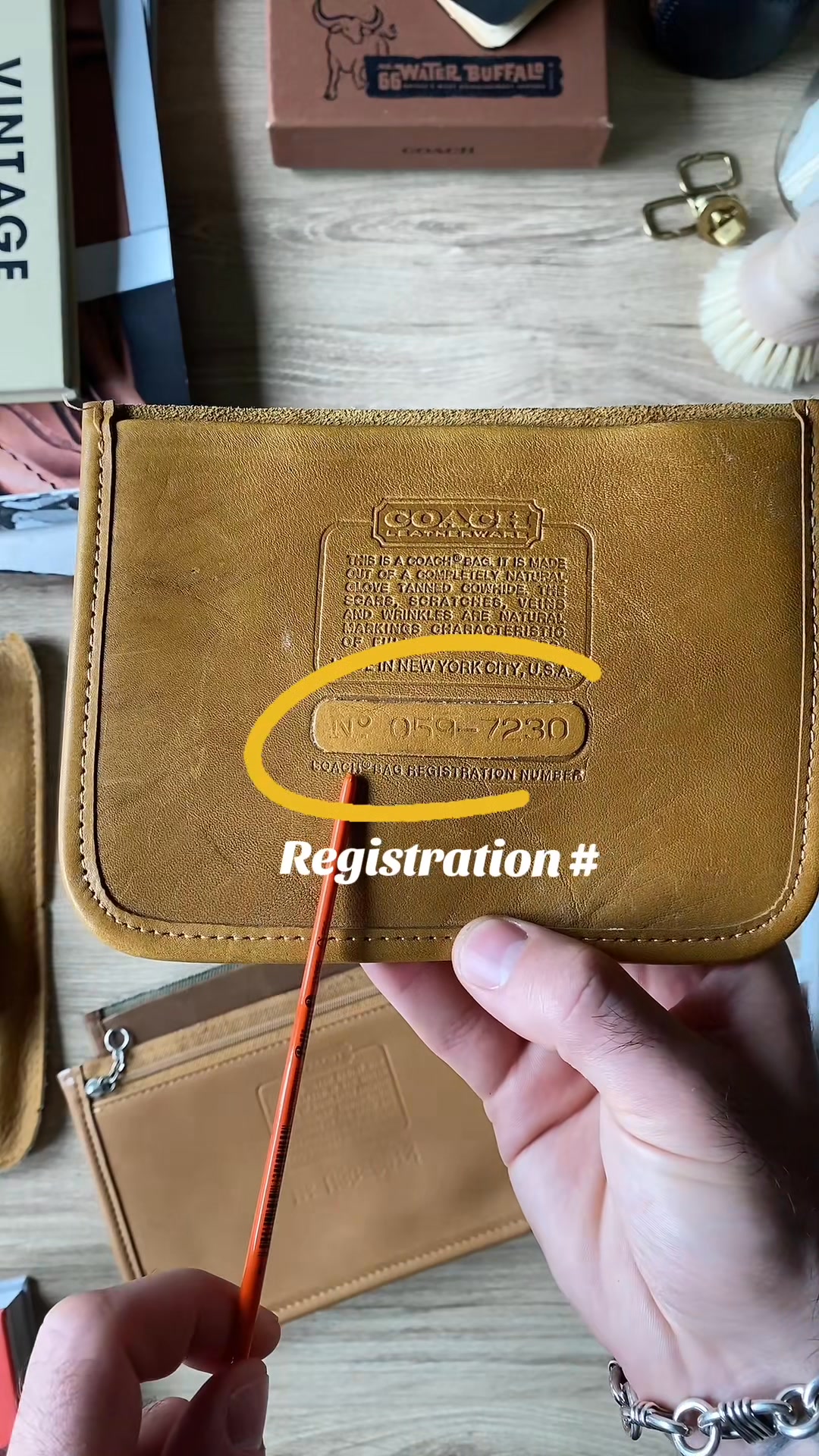 Inside most Coach bags, there’s a leather patch stamped with a serial ...