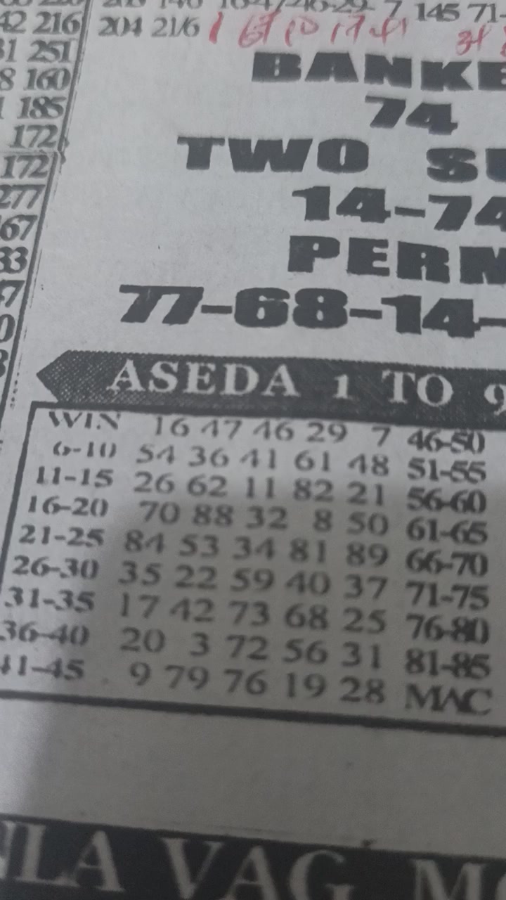 Friday Bonanza 26th June 2026. Transfer taken from Aseda.