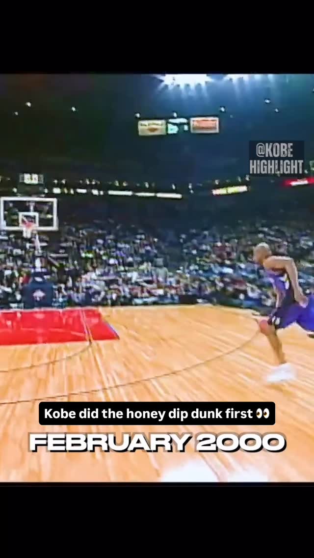 Kobe Bryant’s rare “honey dip” elbow dunks from 1997 and 1998 👀 In a ...