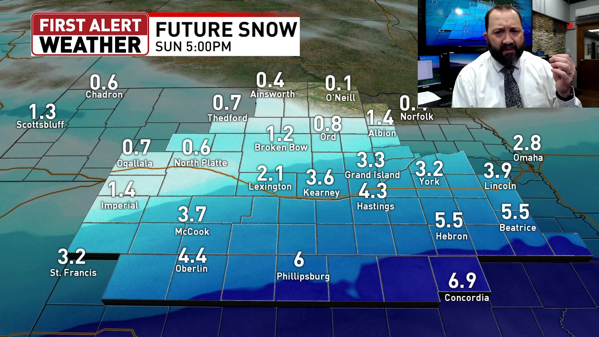 12/11/25 Thursday evening forecast. | Chief Meteorologist Tim Reith ...
