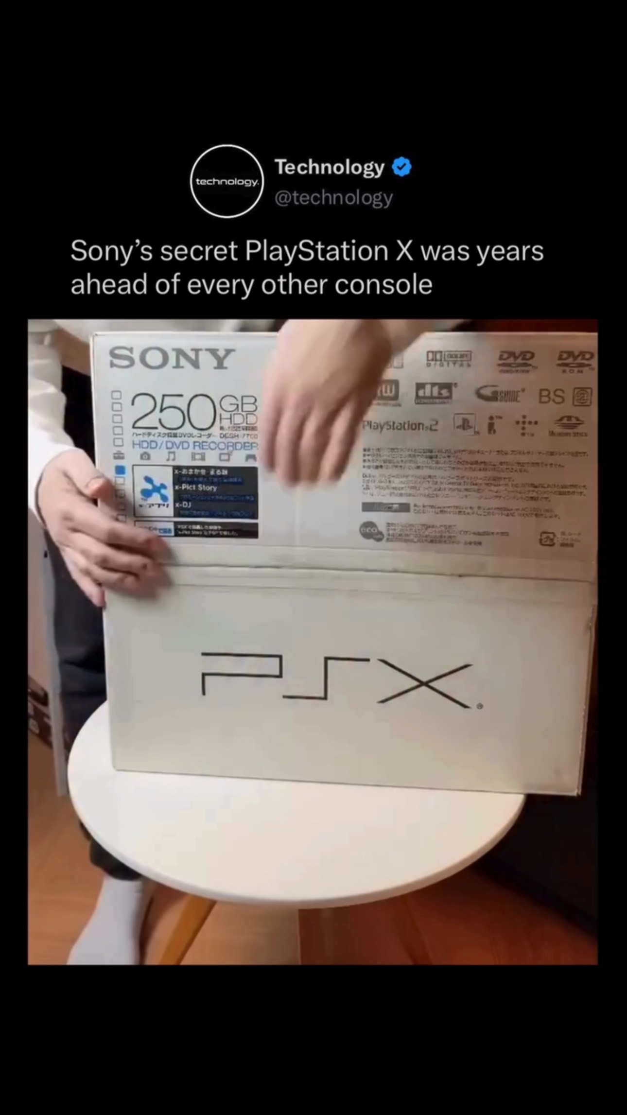 Released only in Japan in December 2003, Sony's PSX combined a