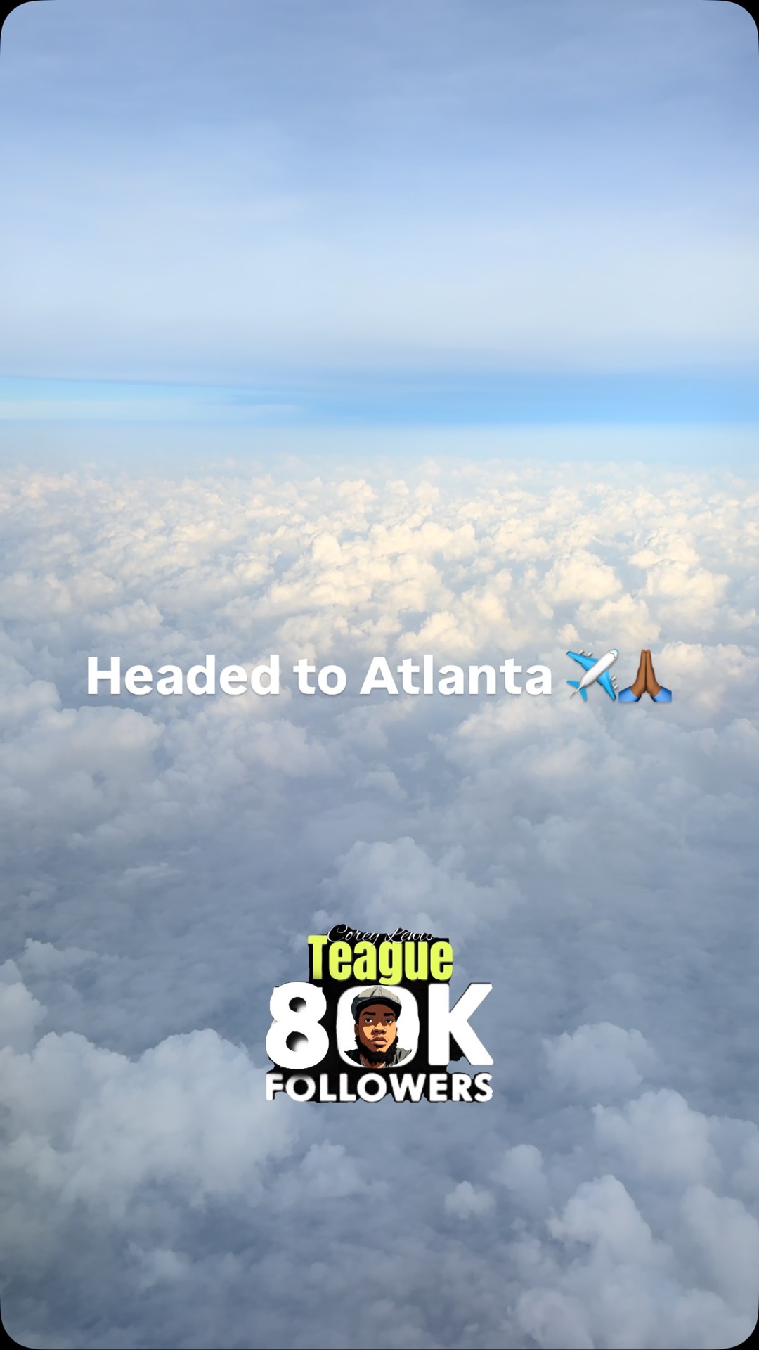 A few minutes away from landing in Atlanta. | Corey Lewis Teague | Facebook
