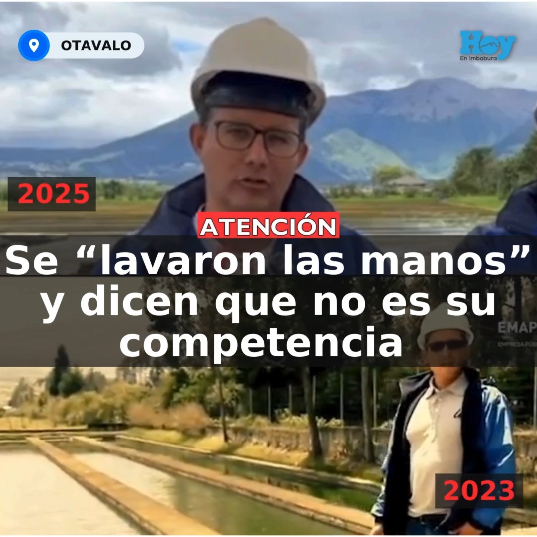 #ATENCIÓN | El gerente de la Empresa de Agua Potable de #Otavalo afirmó ...