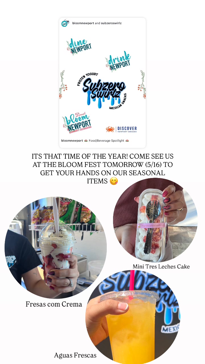 Subzero Swirlz Frozen Yogurt | Newport OR