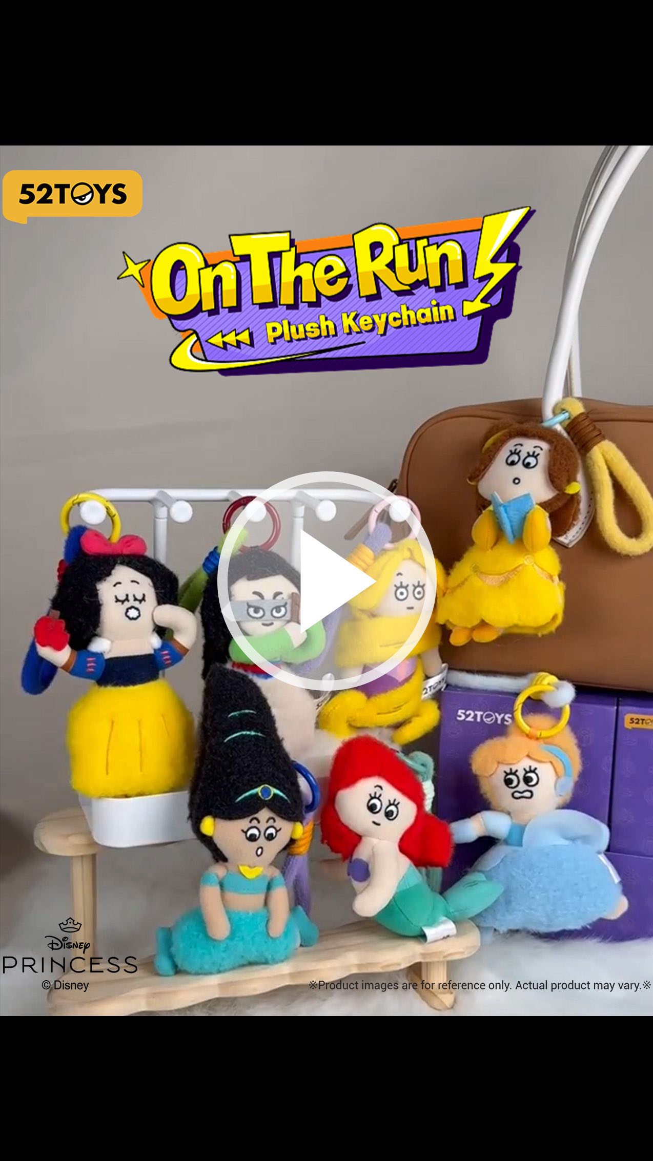 ✨ Details of Disney Princesses on the Run Plush Keychain! 🤩 So