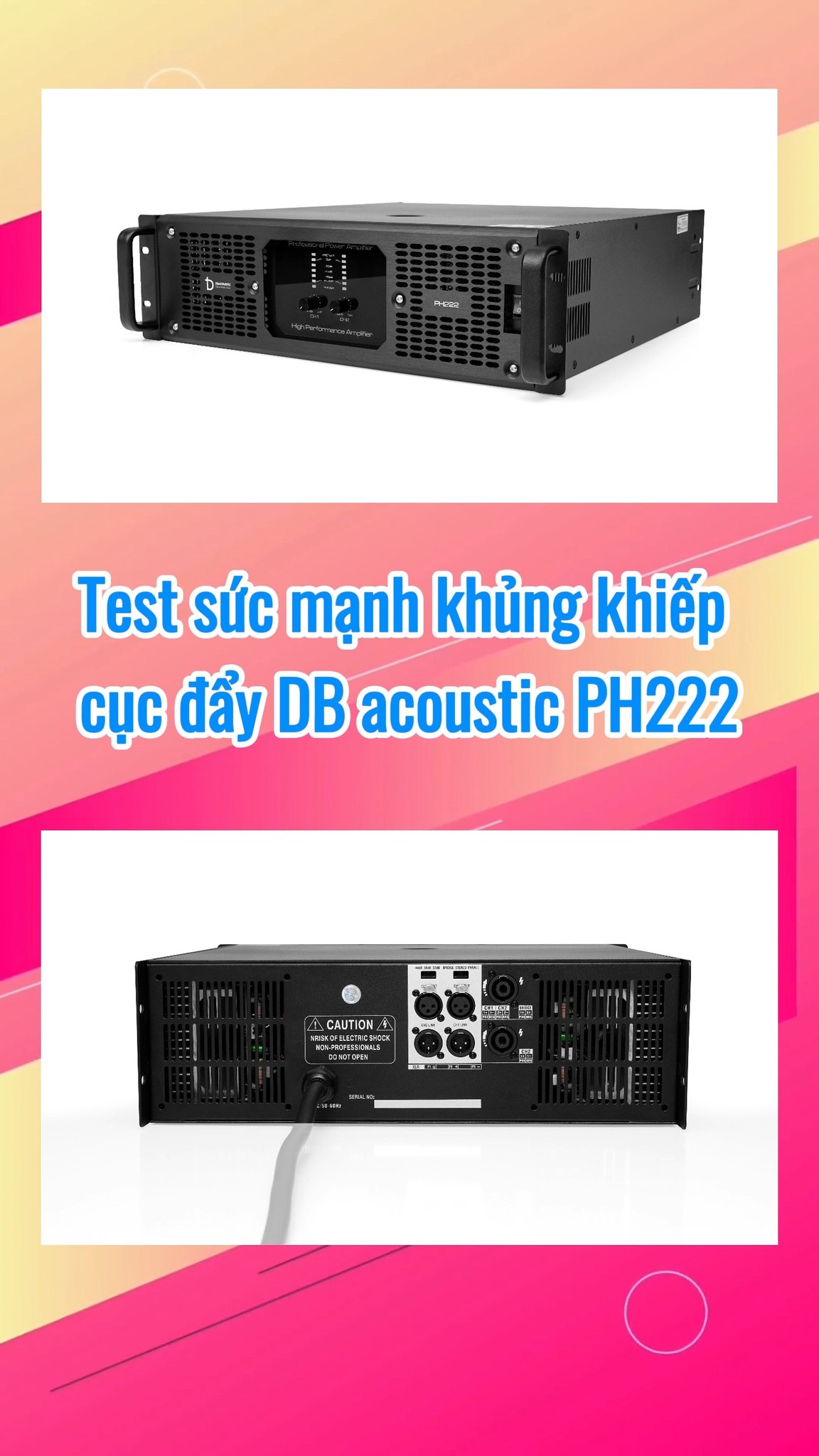 Test sức mạnh khủng khiếp của cục đẩy 2 kênh PH222 #dvhaudio #xuhuong # ...