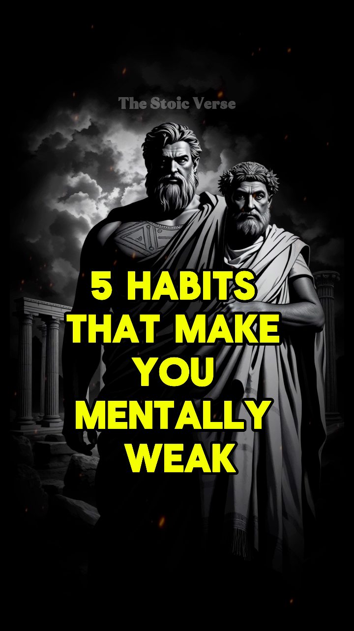 5 Habits That Make You Mentally Weak #stoicsm | The Stoic Verse | Facebook