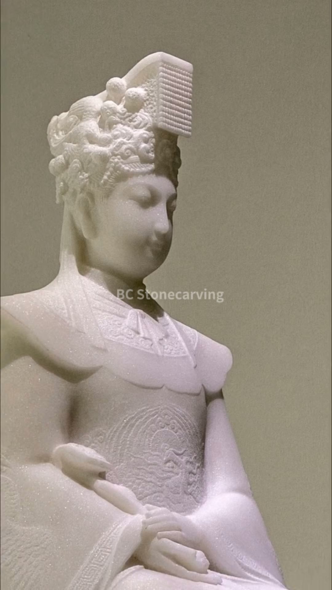 定制款汉白玉妈祖神像石雕妈祖设计定制中国福建惠安15000㎡石雕厂