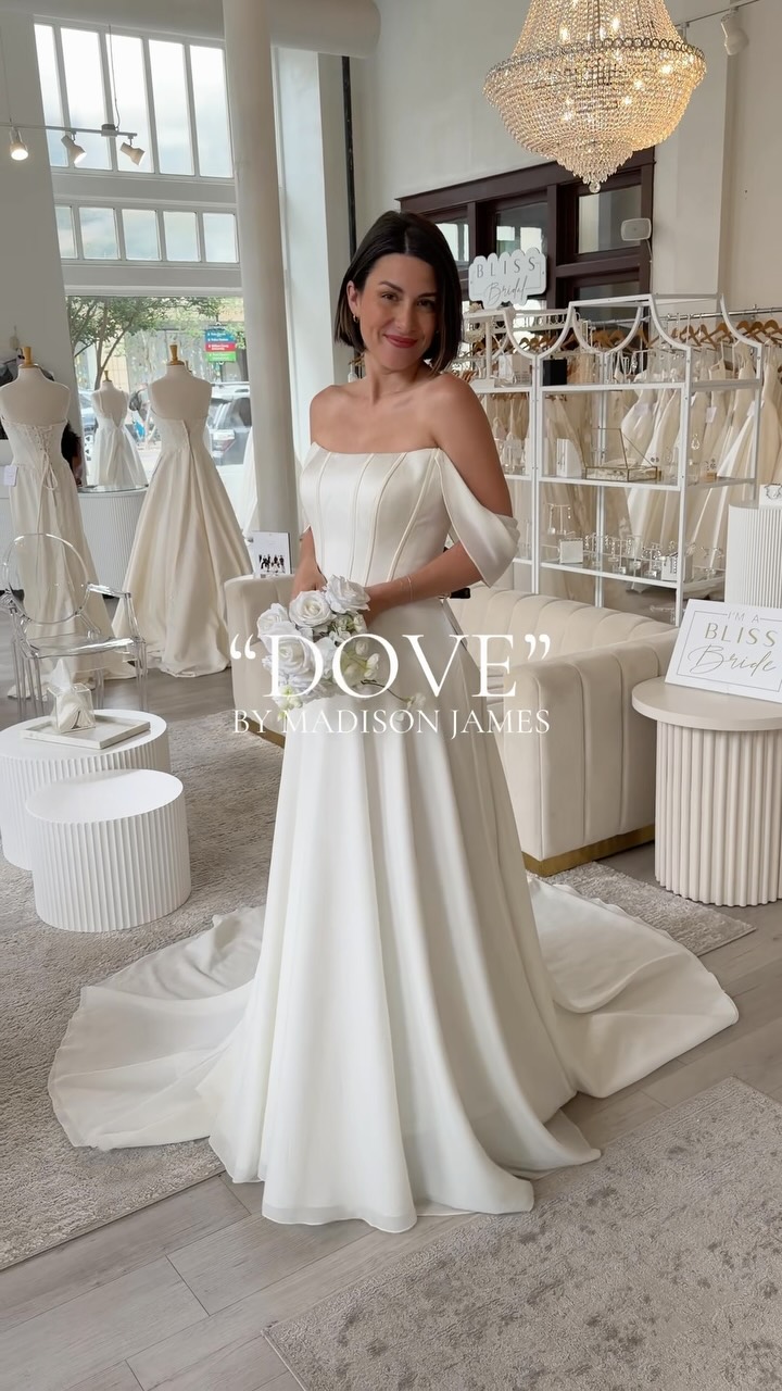 bliss bridal bridesmaid dresses Meet ‘Maria’ by Allure Bridals 🤍 #beablissbride, Gorgeous and customizable, this Mikado sheath gown features a detachable train and is accented with beaded and sequined lace, both along the peekaboo business-collection Women's Shift Dresses | Color:LAPD Navy