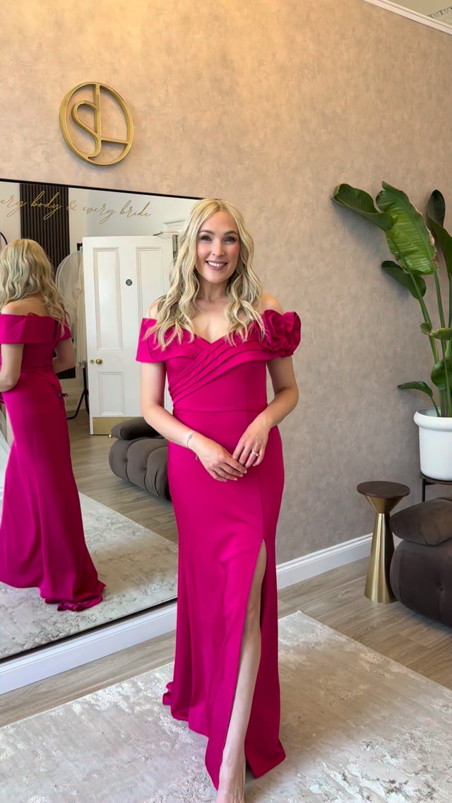 ladies evening dress hire glasgow The perfect for our Mother of customers. This gorgeous full length dress with bardot neckline and flower detail is modern yet classic. , Book an appointment by following link in bio 🌹 plp_group:family