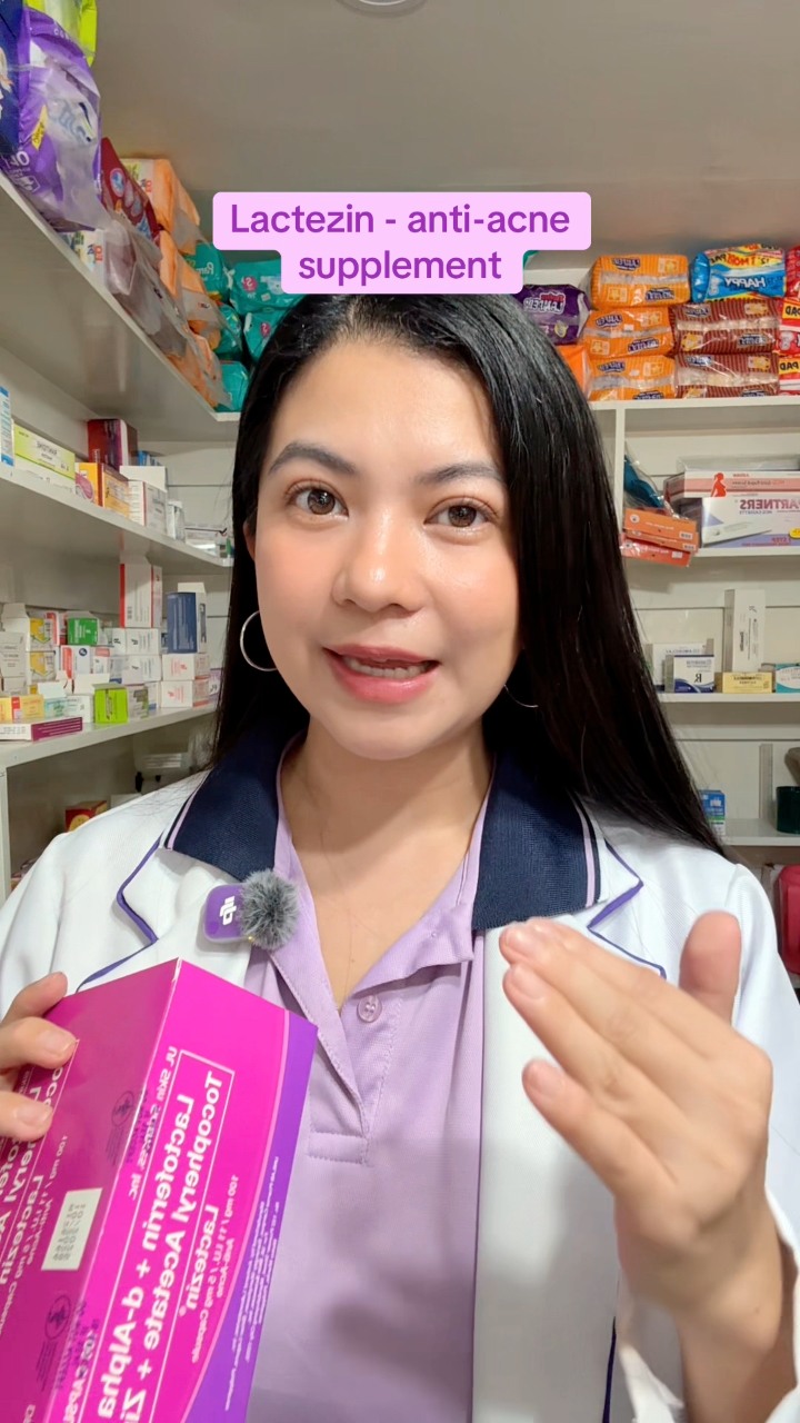 lactezin plus glutathione - anti-acne supplement | Gaze Pharmacist Diamond Orange Peel &