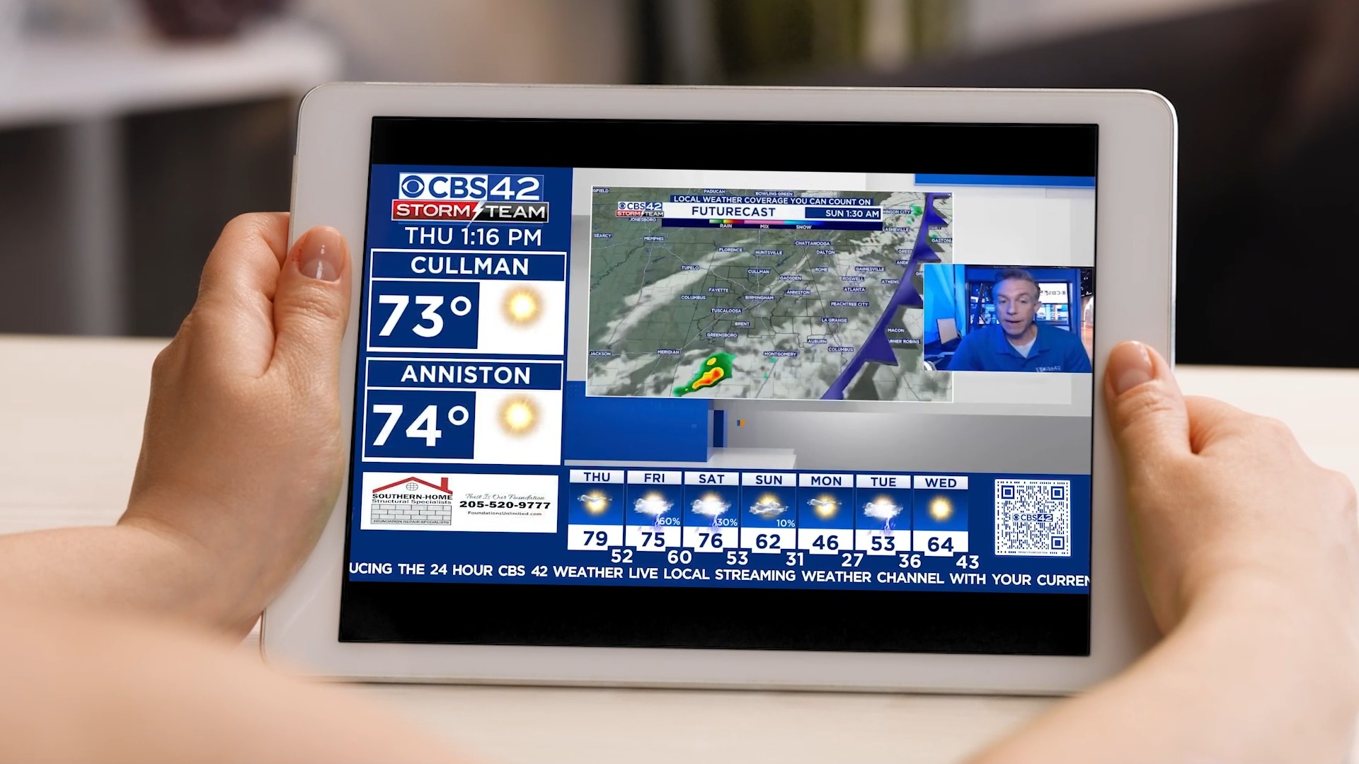 Stay a step ahead of Alabama weather with Weather Live — streaming 24/7 ...