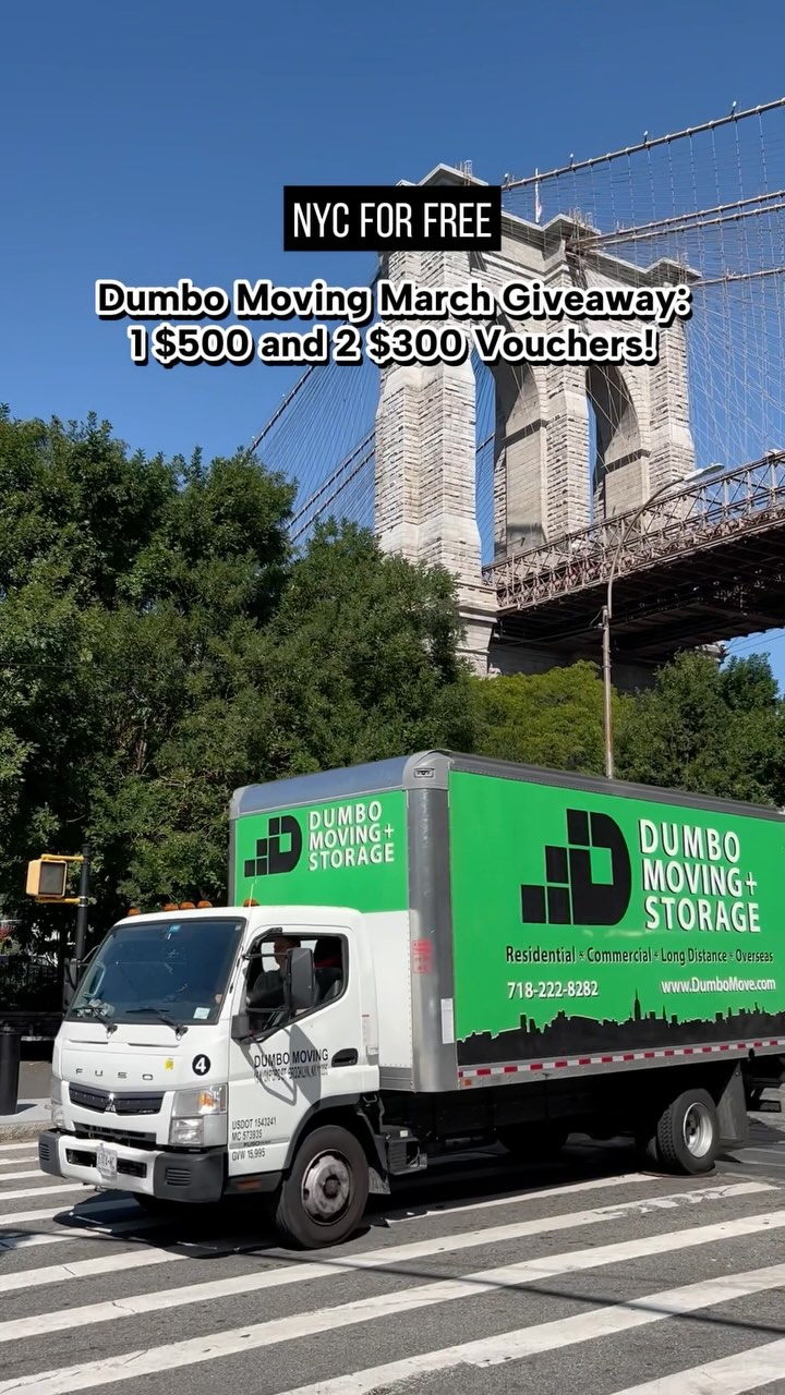 It’s your monthly free moving giveaway with @DumboMoving! 🚛 Moving is ...