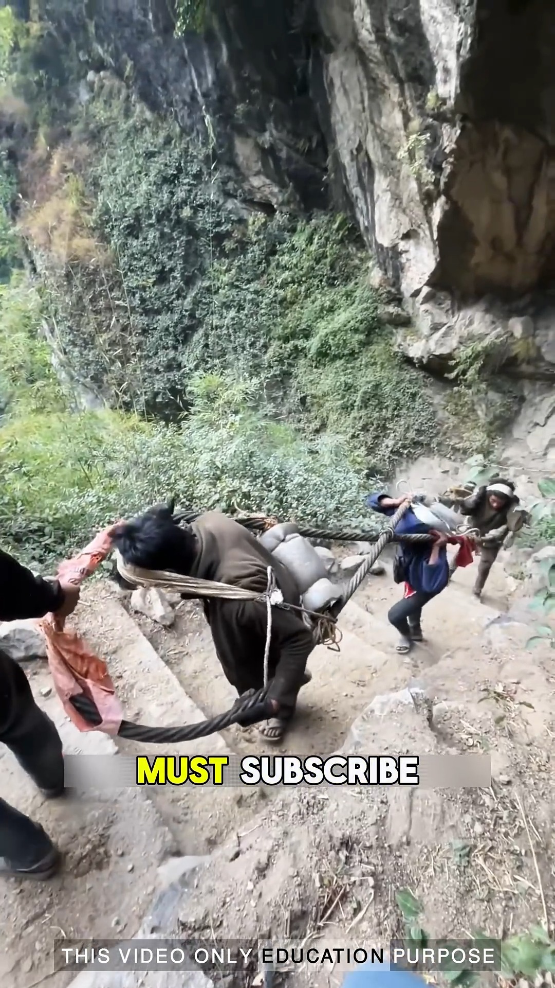 “Fearless Workers Hauling Steel Up the Mountains — Pure Strength & Grit ...