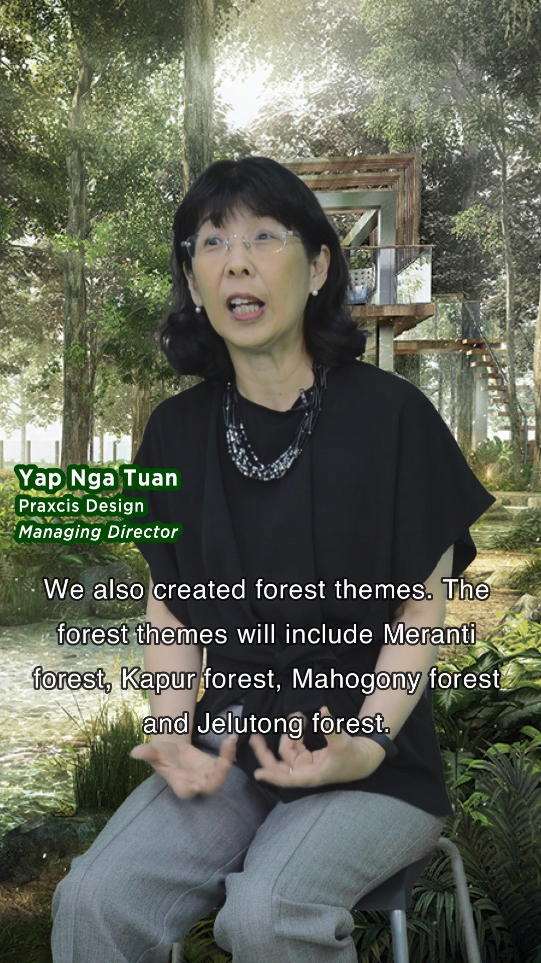 🗣️ Let's hear it out what our landscape architect consultant Ms. Yap ...