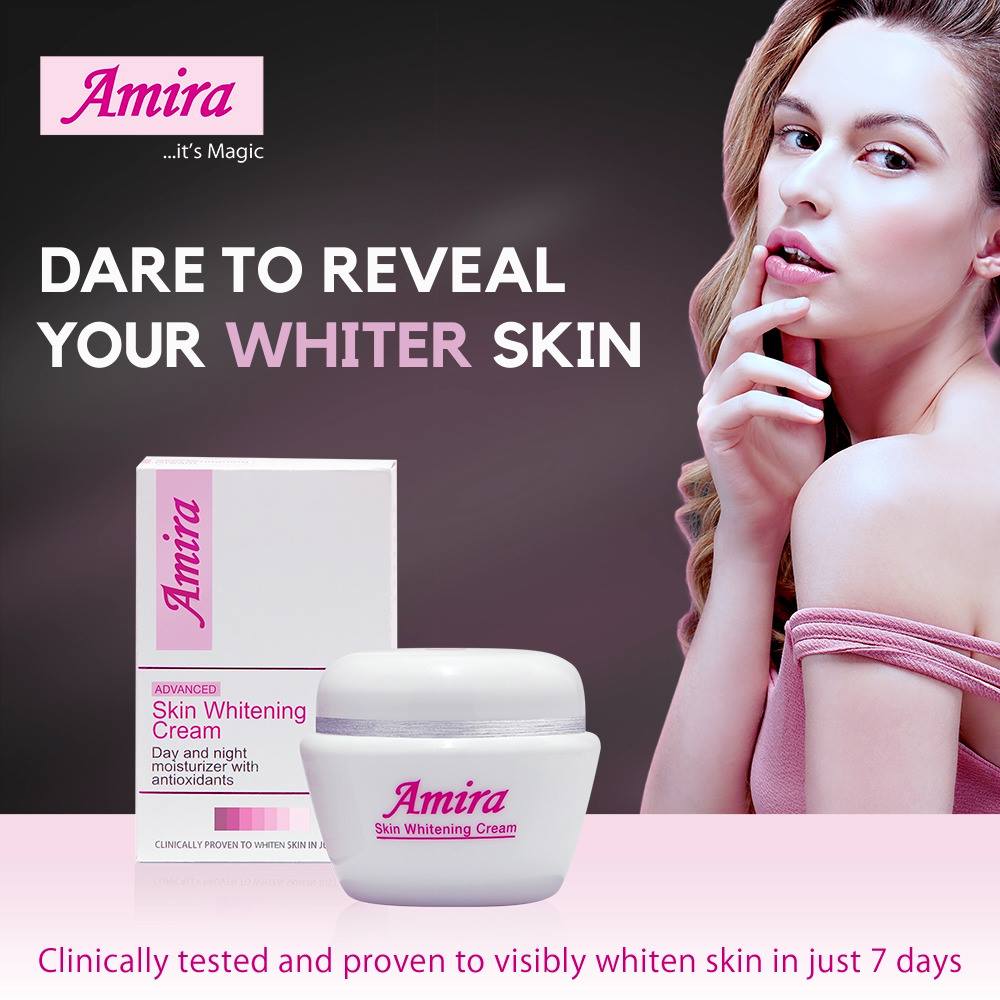 Say goodbye to dark spots and blemishes with Amira Skin Whitening