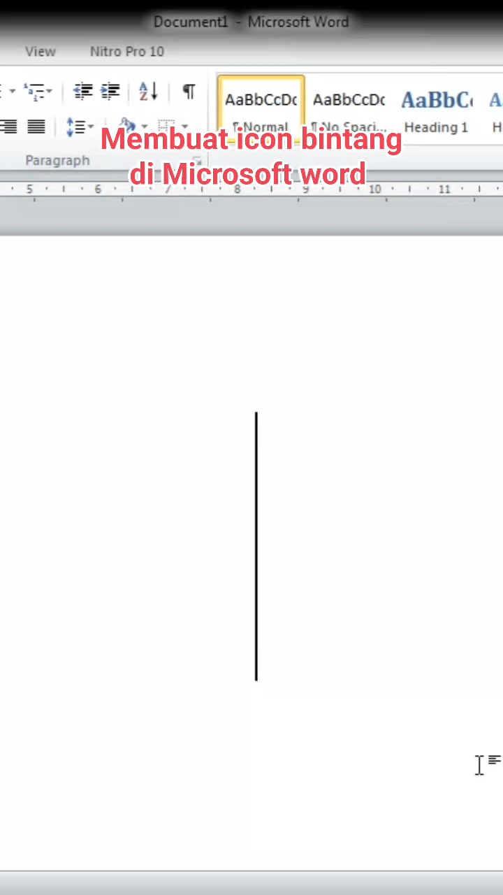 Membuat icon bintang di Microsoft word #tutorial #microsoft #tipsword # ...