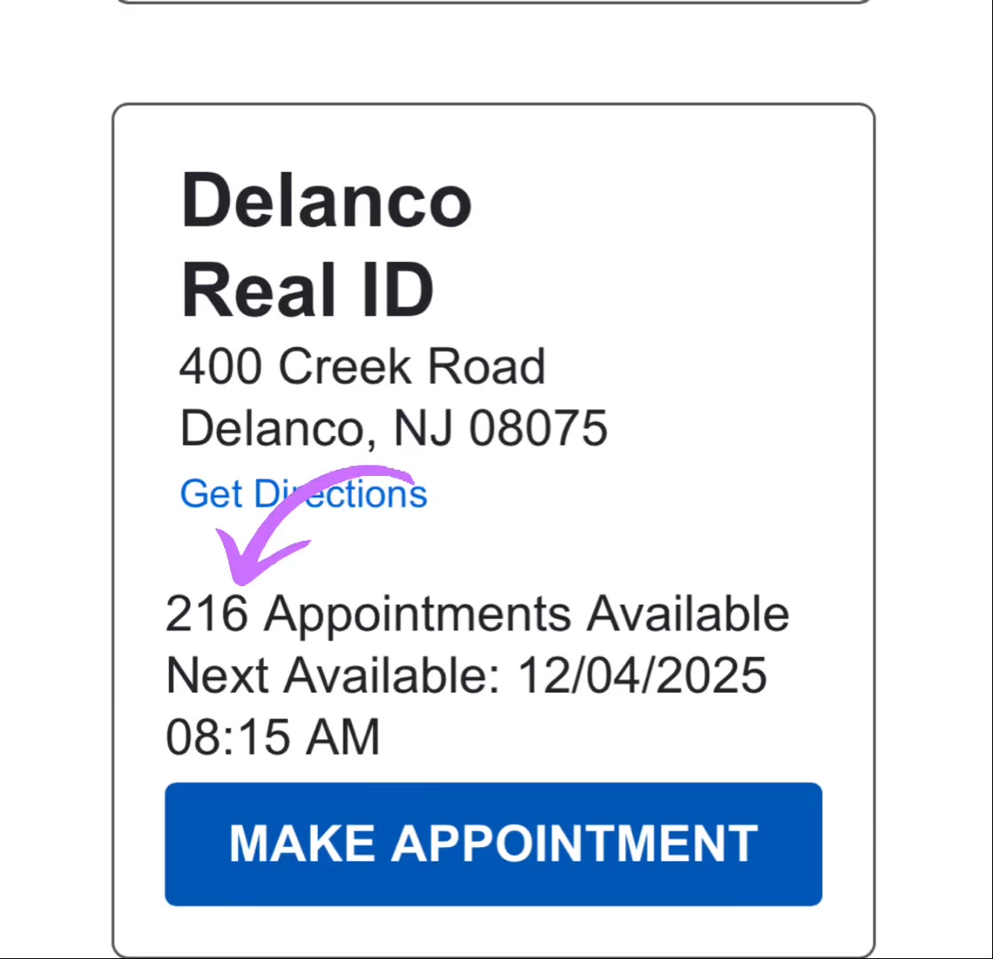 🪪 Real ID Appointments! 🪪 It is 7:20am on Fri morning (Sept 5th) and ...