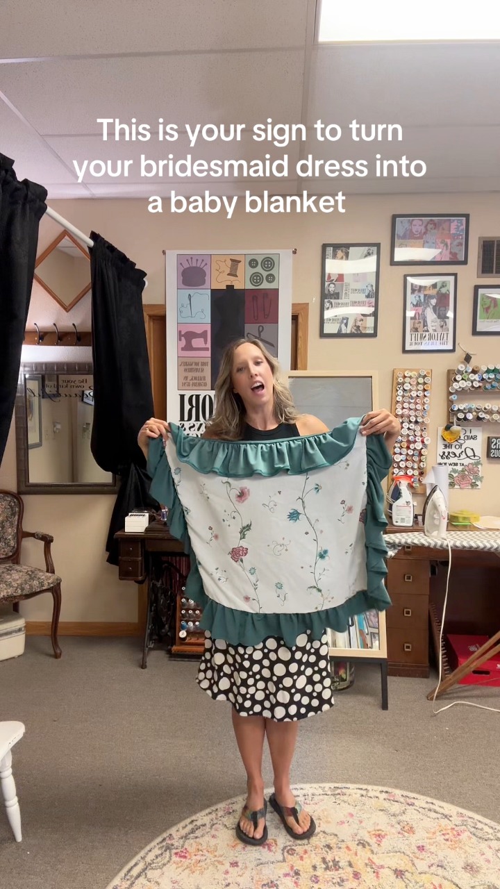 baby blanket from bridesmaid dress Message me for custom orders! Fast turnaround time. Custom made. Bridesmaids turned into a blanket. #sewtori #bridalseamstress #babyblanket #bridesmaid #seamstress | Sew Tori Preston Fucking My Tight Pussy Dress style:Ballgown