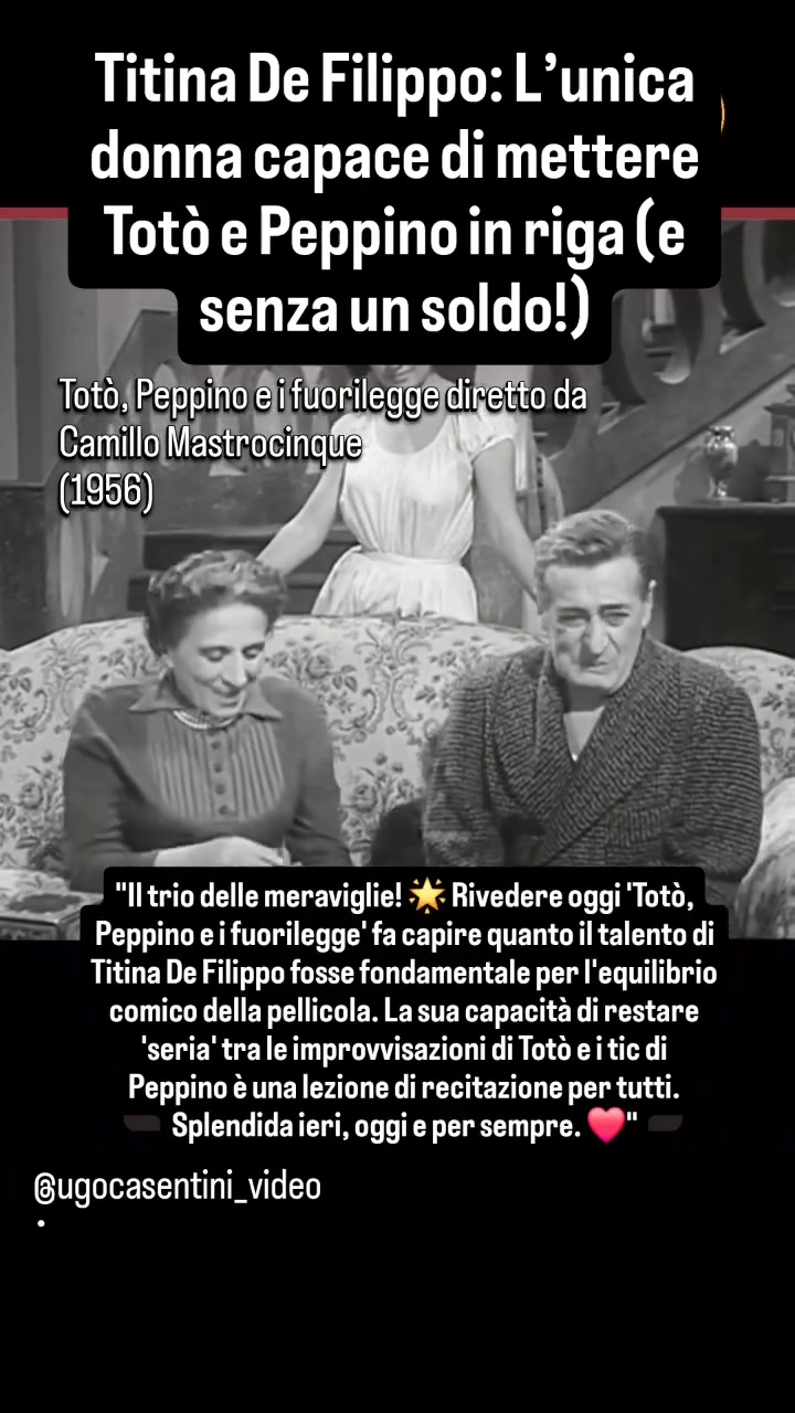 Titina De Filippo: L’unica donna capace di mettere Totò e Peppino in ...