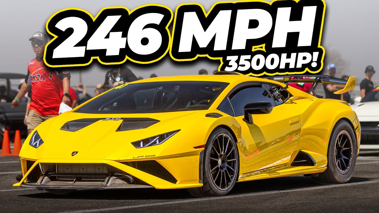 3500HP Lambo BLASTS to 246MPH! (MIND BLOWING TX2K MPH Record) | That ...