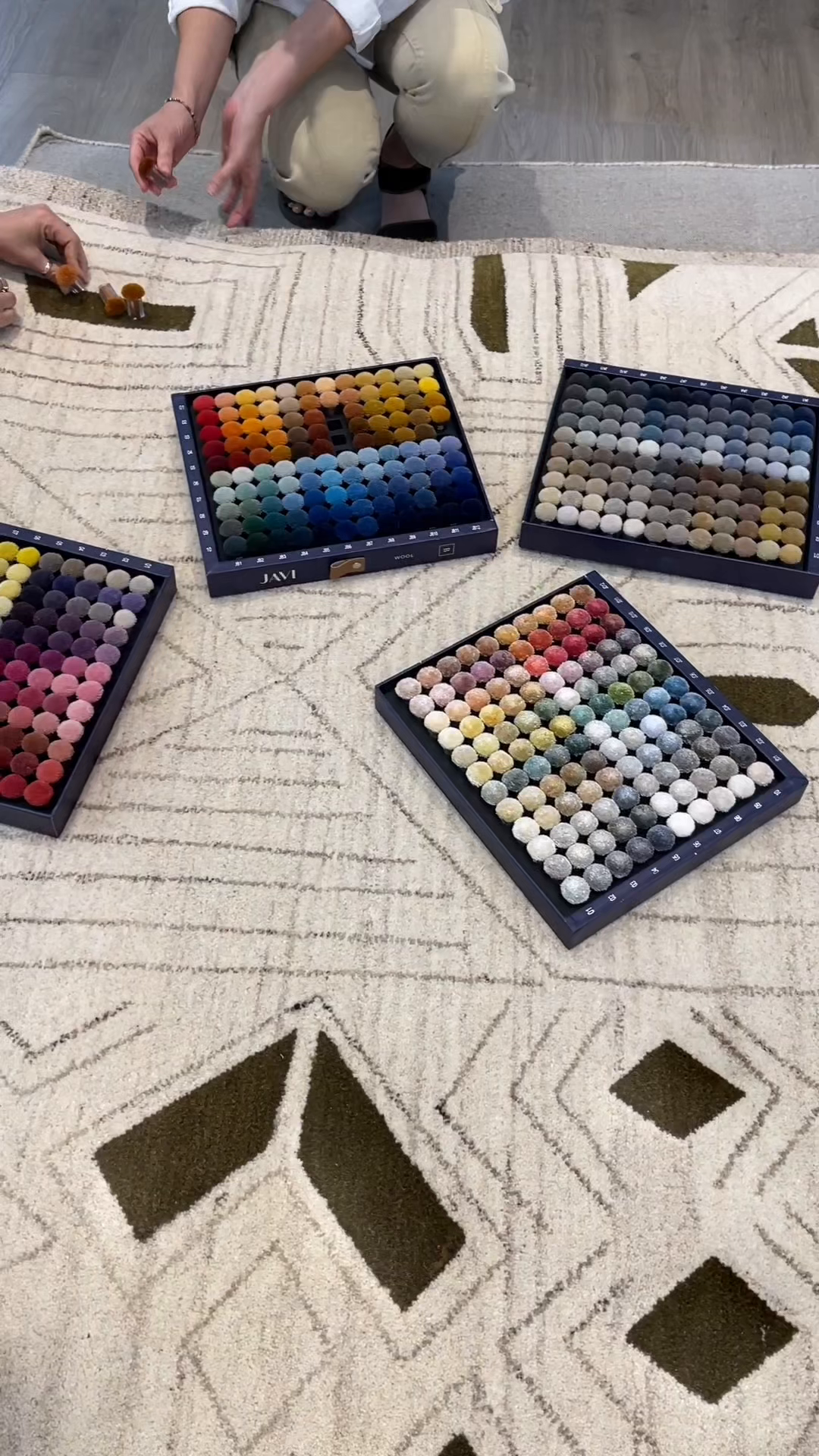 From loom to living room. A glimpse behind the scenes, where we select ...