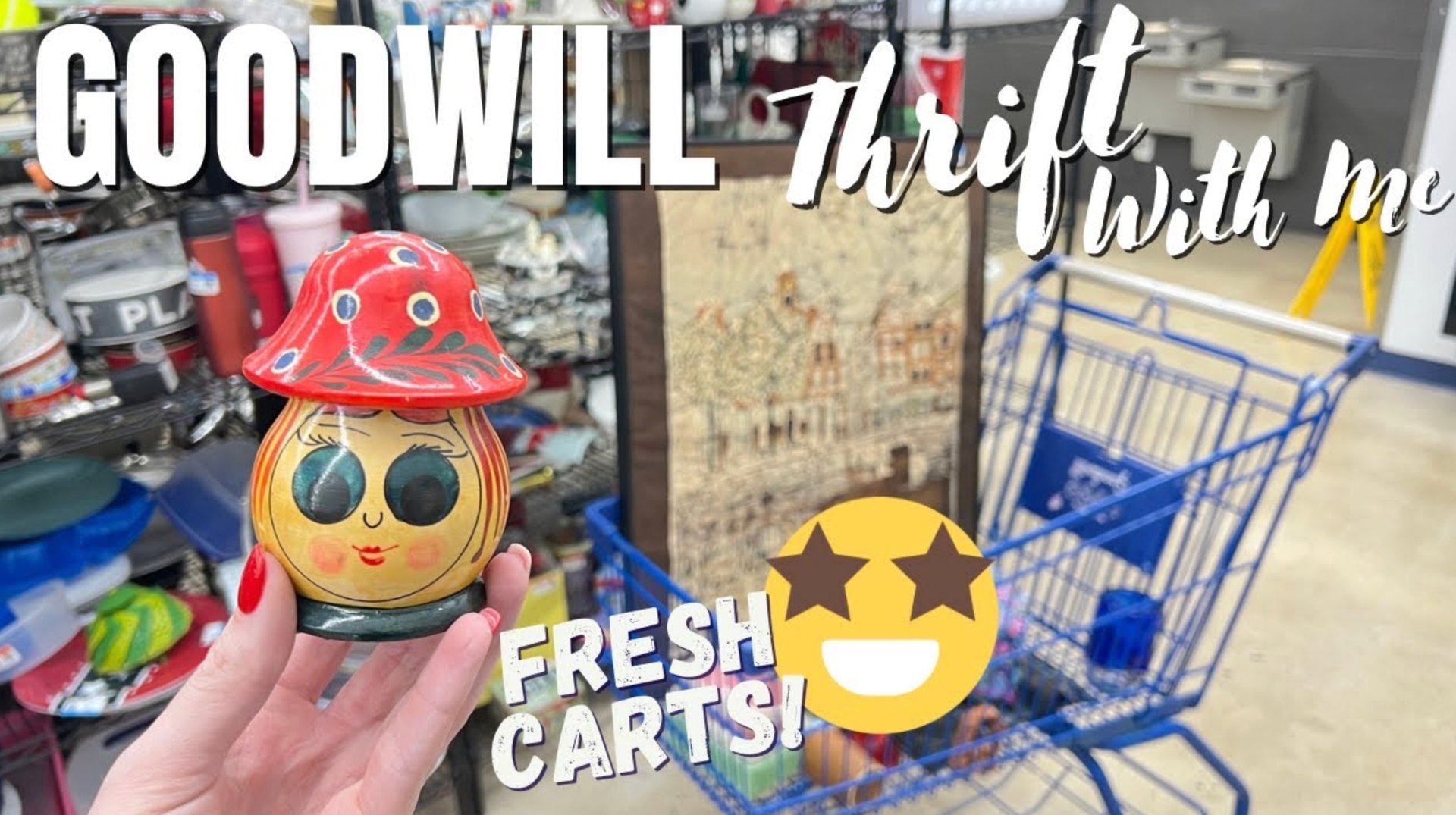 Goodwill wheeled out three fresh carts at the same time! It was amazing ...
