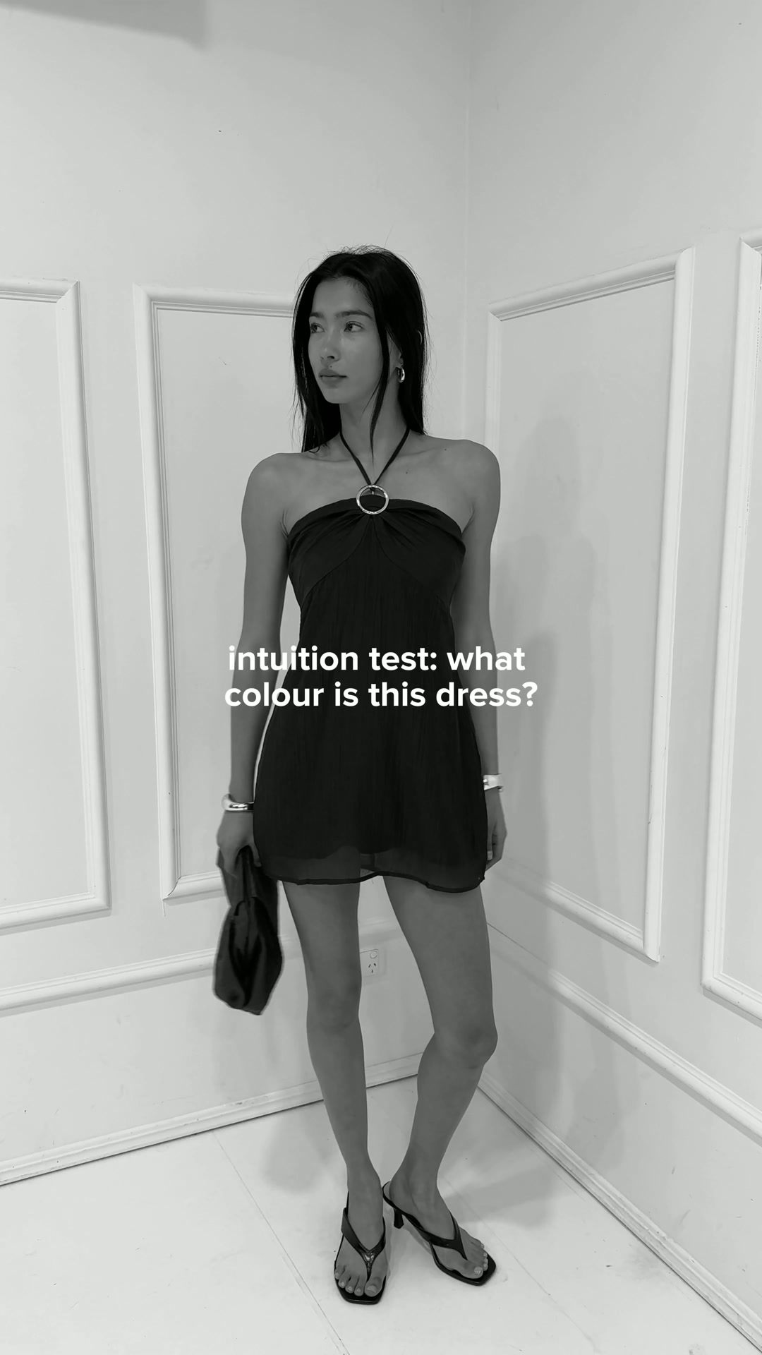 ally black mini dress What colour do you think this is? , #allyfashion #intuitiontest #minidress #trending | Fashion Lace dress