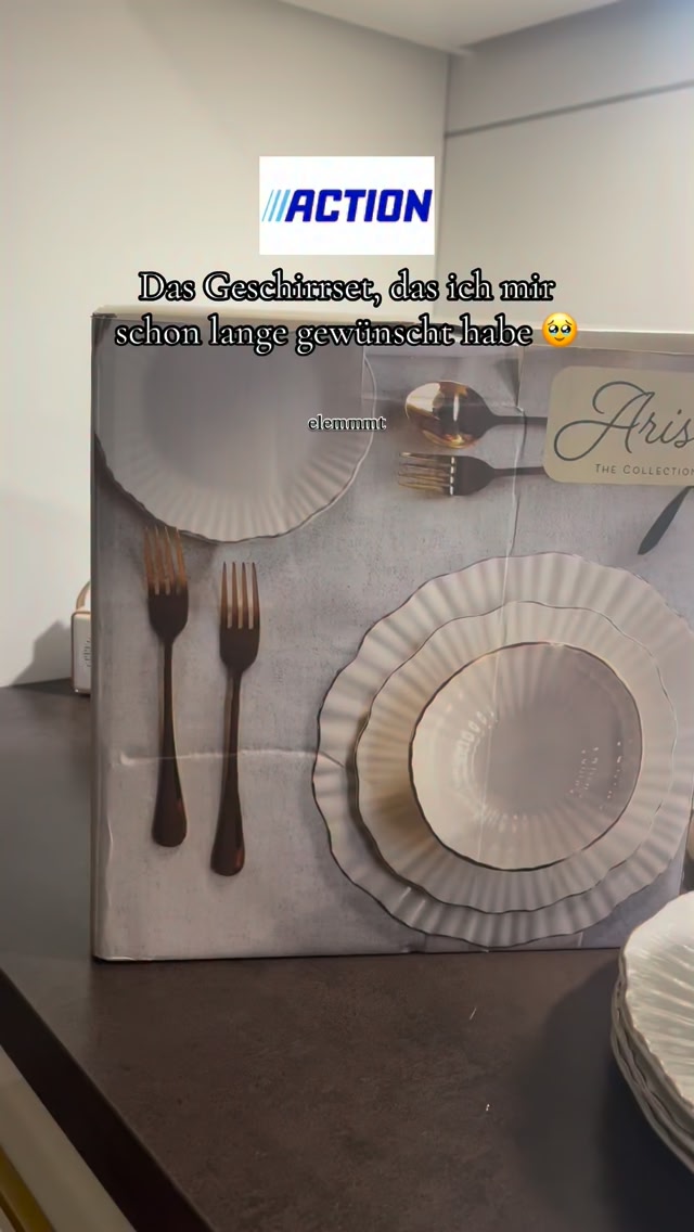 Wunderschönes Arista Geschirrset 16-teilig bei @action.deutschland 😍, Einige Teller und Schüsseln könnt ihr auch einzeln kaufen, seid schnell! 👌❤️, Werbung, unbezahlt., ACTION FIND, #action #find