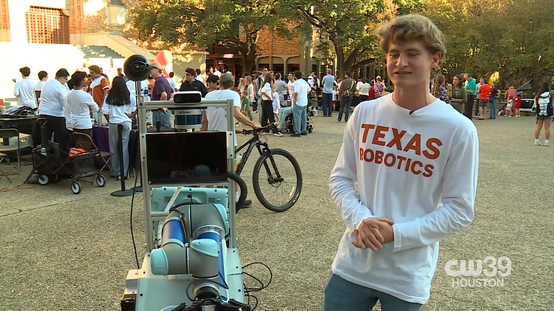 The Texas Robotics team at UT Austin showcased their robots in a parade ...