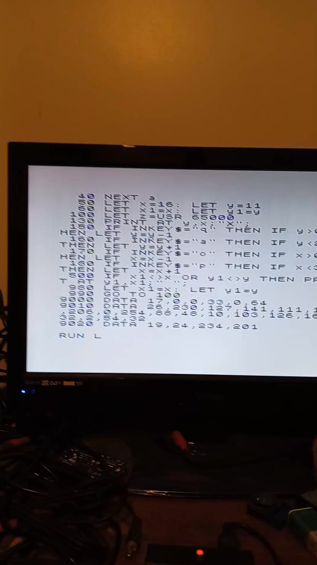 ZX Spectrum machine code routine for displaying stars