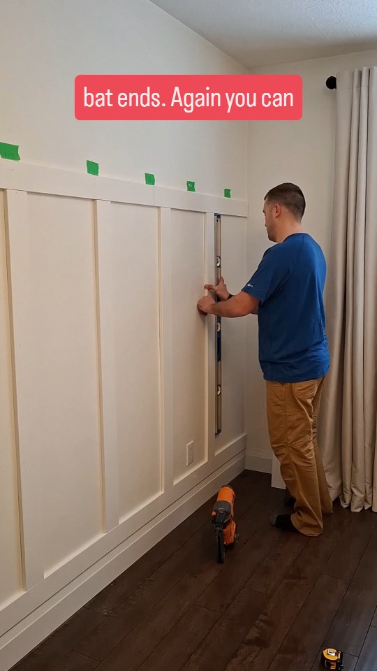 How to build this board & Batten accent wall. Start by getting your ...