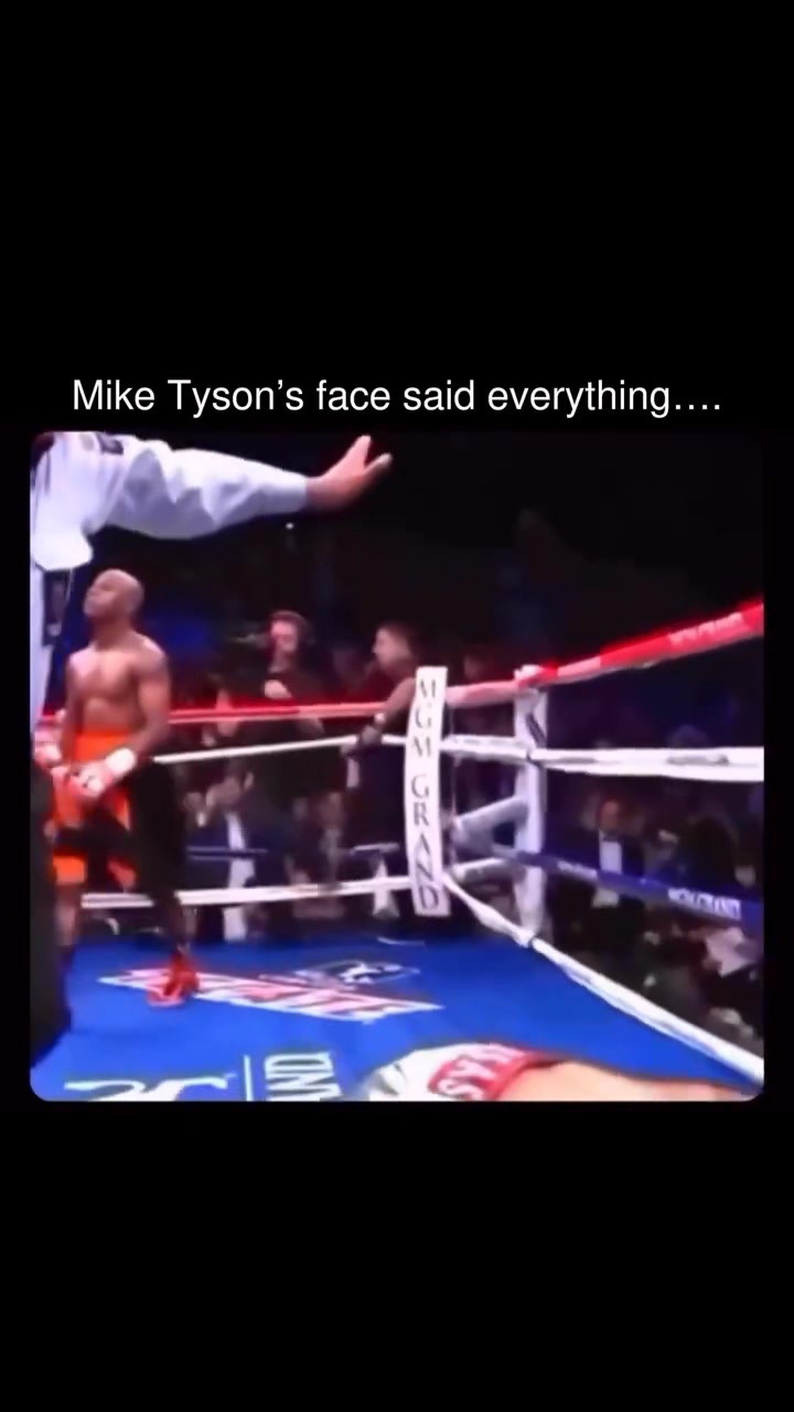 Mike Tyson's face said everything When #Floyd #Mayweather faced #Victor ...