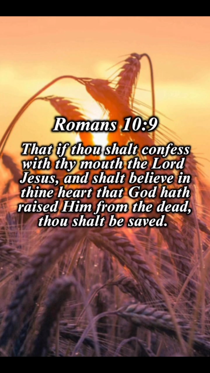 Romans 10:9 ️ That if thou shalt confess with thy mouth the Lord Jesus ...