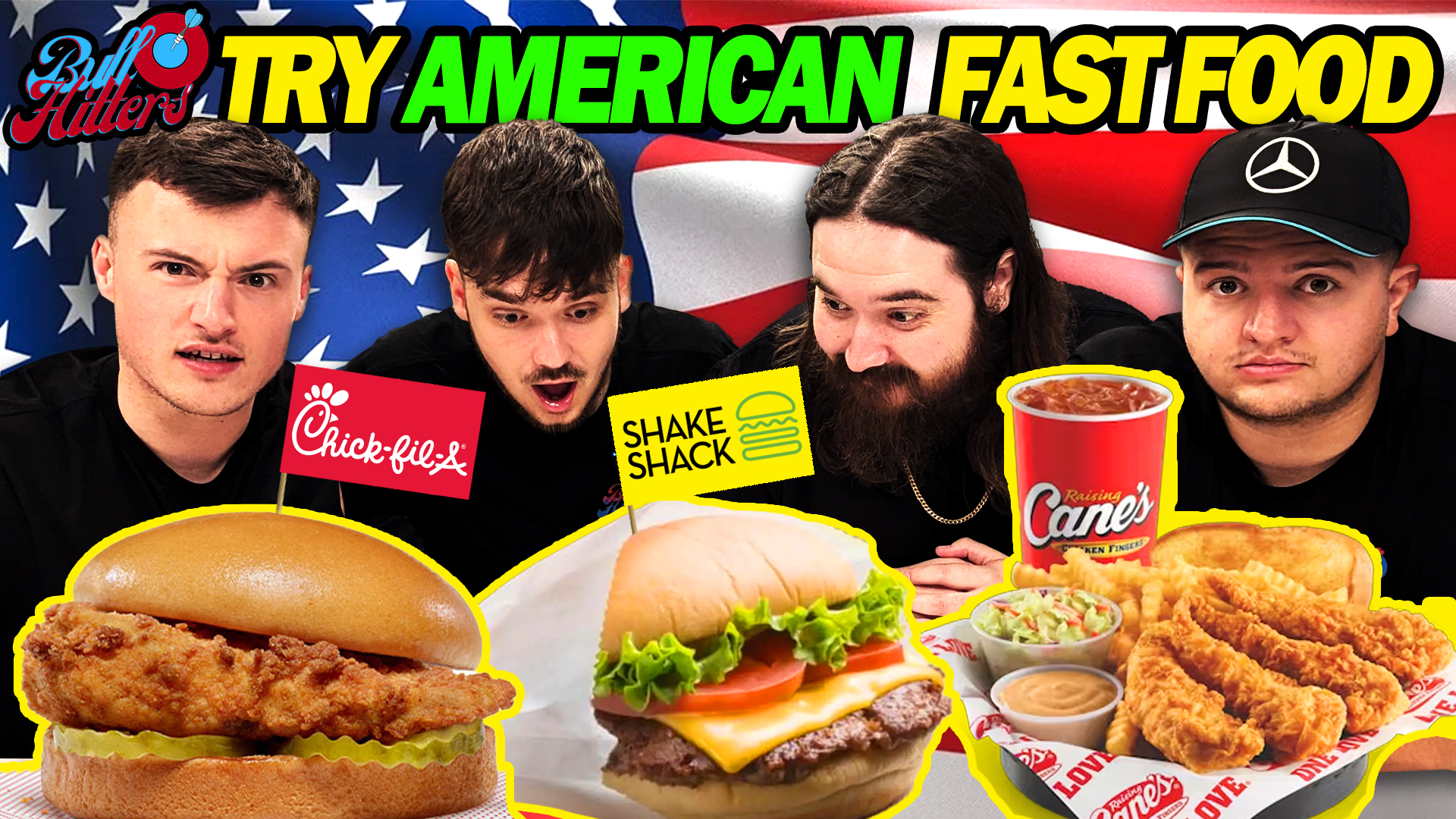 BullHitters from the UK try AMERICAN FAST FOOD for the FIRST time! This ...