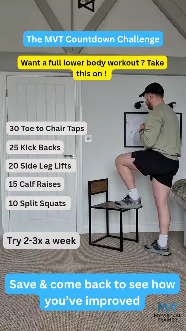 The MVT Countdown Challenge Looking for a lower body workout at home ...