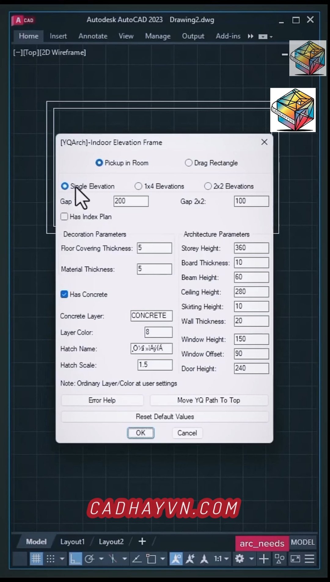 #yqarch #cad #autocad #lispcad #xaydung #diennuoc #noithat #kientruc # ...