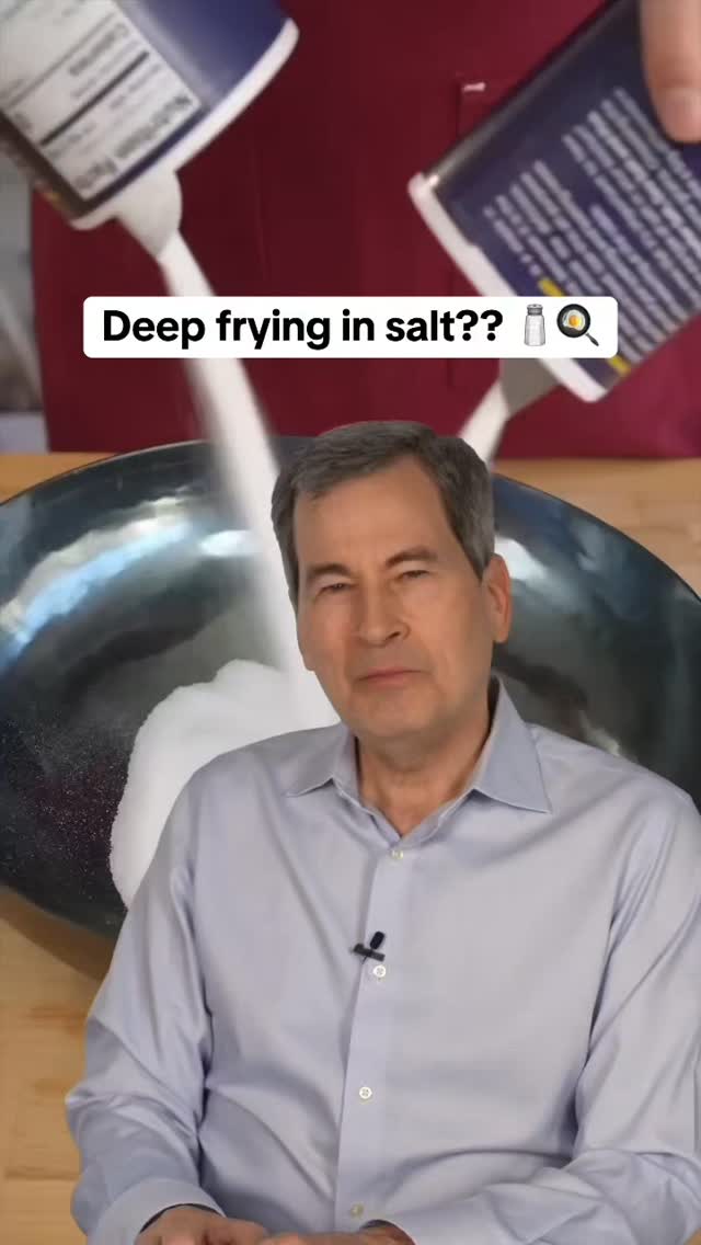 Deep frying is OUT ️ Salt frying is IN ️ #cookinghacks #cooking # ...
