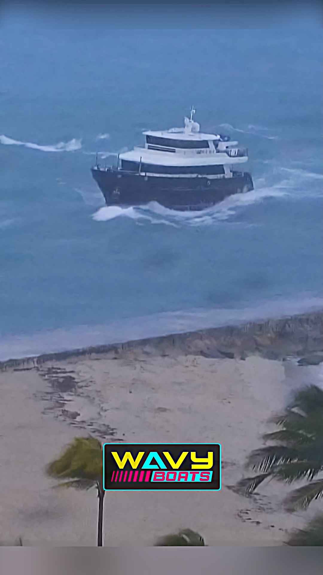 Yacht has engine struggles entering a wavy Haulover Inlet. What type of ...