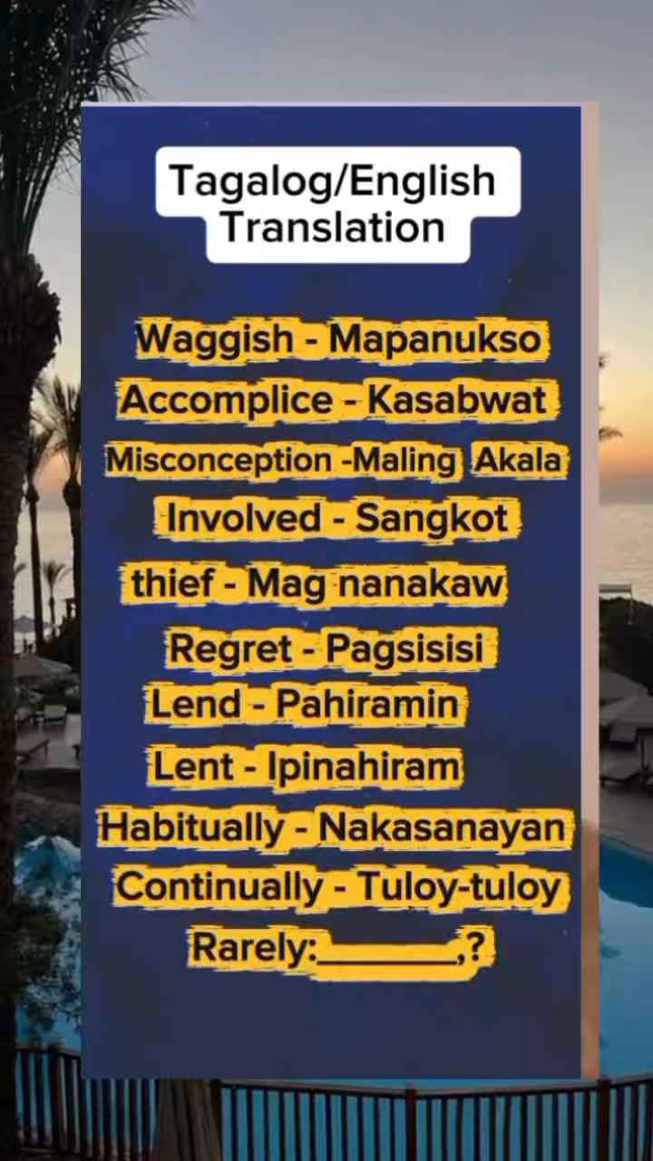 Mga salitang madalas nating naririnig at pwedi din mating magamit sa ...