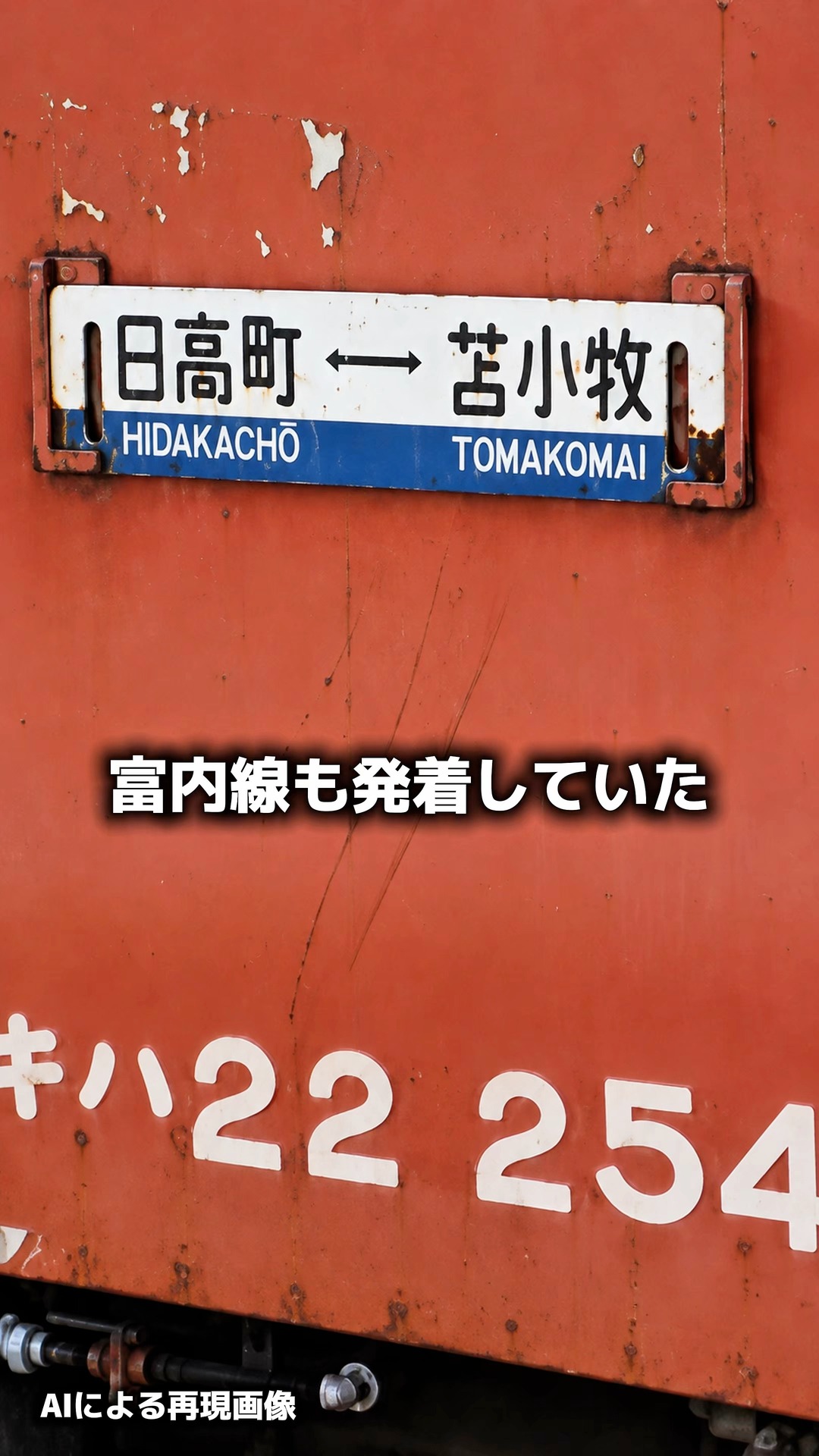 北海道・日高本線の鵡川駅。 今では苫小牧方面からの列車が終着する駅